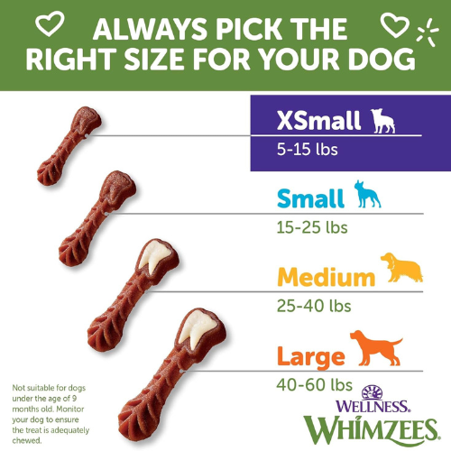 Whimzees Brushzees Dental Chews Natural Grain-Free Dental Dog Treats