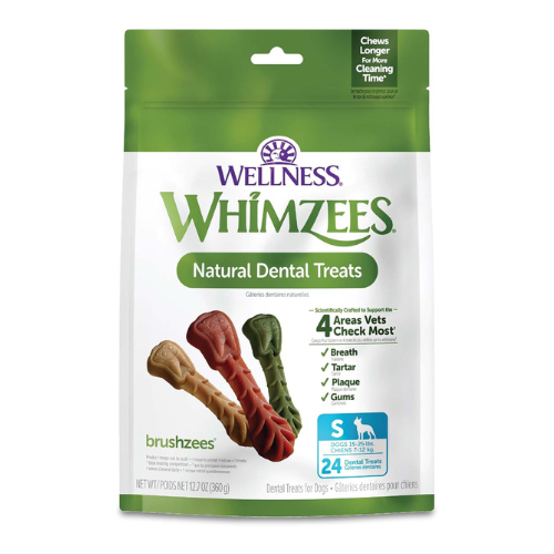 Whimzees Brushzees Dental Chews Natural Grain-Free Dental Dog Treats