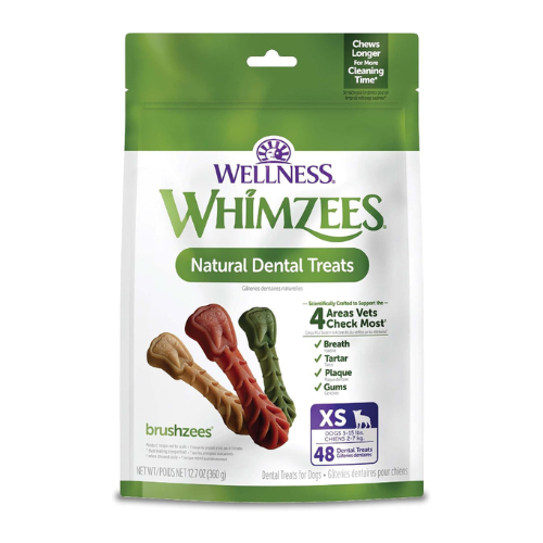 Whimzees Brushzees Dental Chews Natural Grain-Free Dental Dog Treats