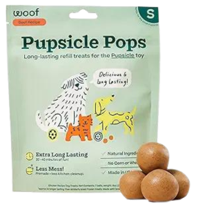 Woof Pet Beef Peanut Butter Pupsicle Pops Dog Treat