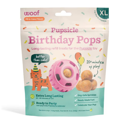 Woof Pet Birthday Pupsicle Pops Refills Dog Treat