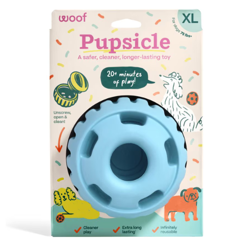 Woof Pet Pupsicle Birthday Buddy Blue Dog Toy