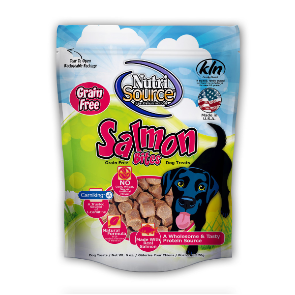 Nutrisource Grain-Free Salmon Bites Dog Treats 6oz - Mutts & Co.