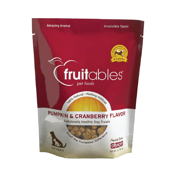 Fruitables Pumpkin & Cranberry Flavor Crunchy Dog Treats 7oz - Mutts & Co.