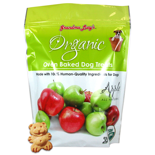 Grandma Lucy's Organic Apple Oven Baked Dog Treats, 14-oz bag - Mutts & Co.