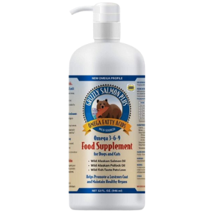 Grizzly Salmon Oil Plus Dog Food Supplement 32 oz - Mutts & Co.