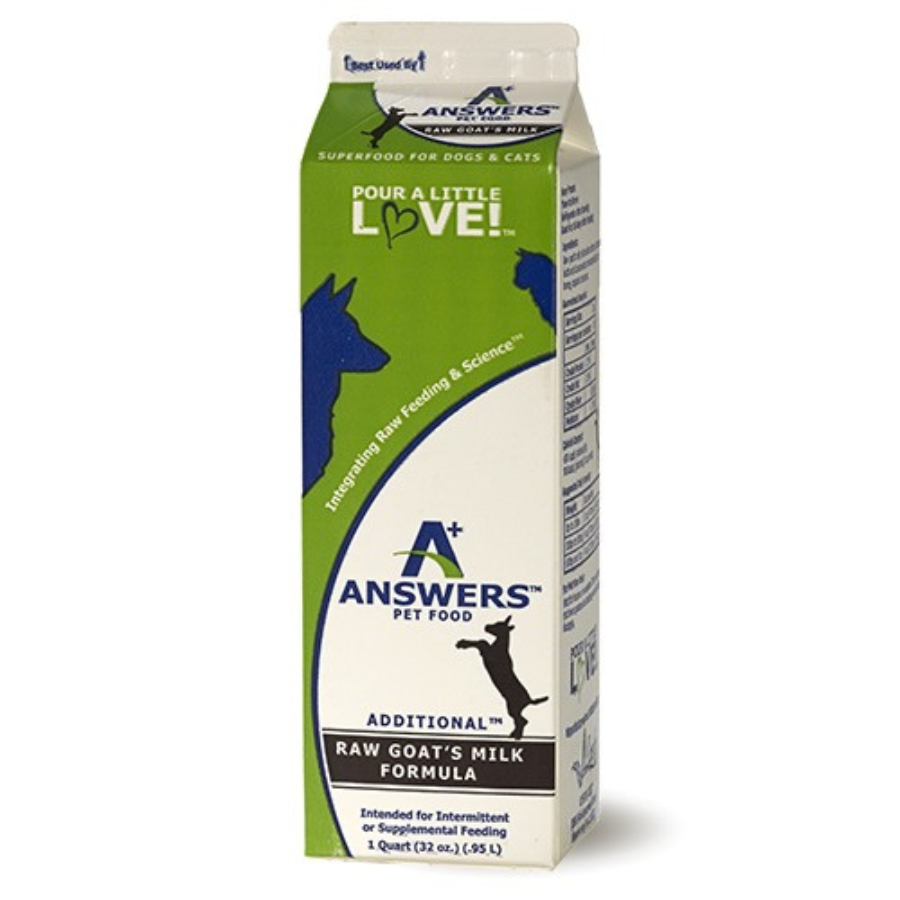 Answers Pet Food Raw Goats Milk For Dogs & Cats - Mutts & Co.