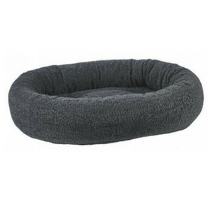 Bowsers Donut Dog Bed Faux Sheepskin Grey Sheepskin - Mutts & Co.