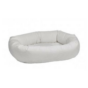 Bowsers Donut Dog Bed  Microcord  Marshmallow - Mutts & Co.