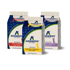 Answers Pet Food Detailed Formula Chicken Raw Frozen Cat Food 1 lb Carton - Mutts & Co.