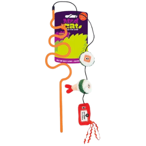 R2P Pet Mad Cat Sushi Swatter Wand Catnip Cat Toy - Mutts & Co.