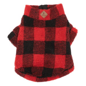 The Worthy Dog Quarter Zip Pullover-Red Buffalo - Mutts & Co.