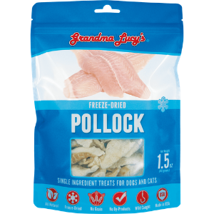 Grandma Lucy's Grain Free Freeze-Dried Pollock Treat 1.5 oz - Mutts & Co.