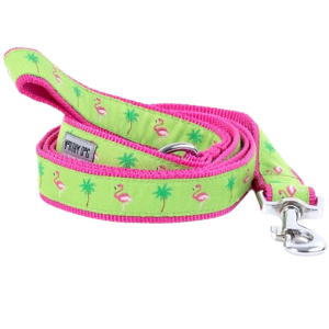 The Worthy Dog Flamingos Dog Lead - Mutts & Co.