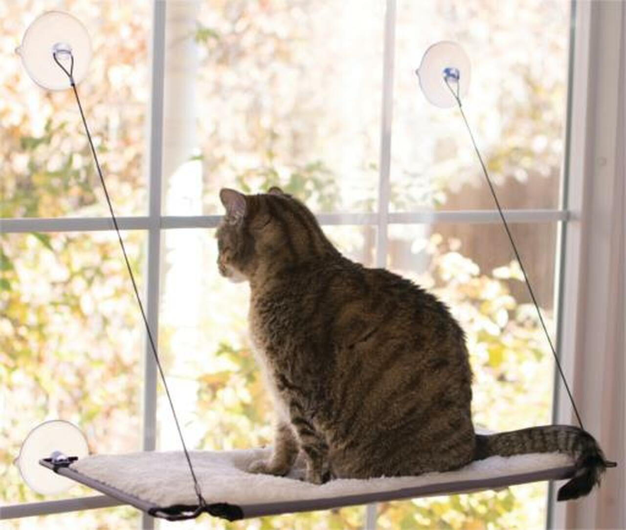 K&H Pet Products Window Lounger For Cats Natural 12x23 - Mutts & Co.