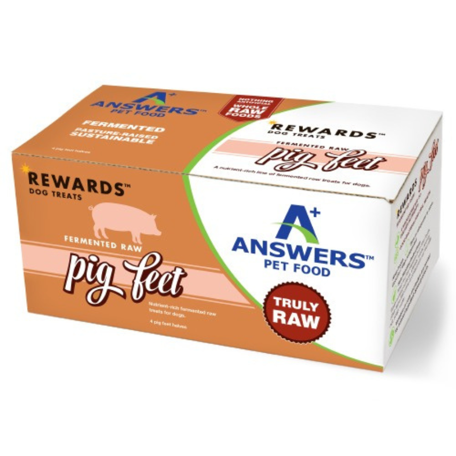 Answers Pet Food Pig Feet Halves Dog Treats, 4 ct - Mutts & Co.