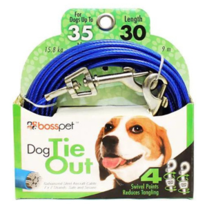 Boss Pet Medium Dog Tie-Out - Mutts & Co.