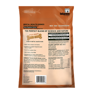 Indigenous Dental Health Bones Carrot & Pumpkin Flavor, 17 oz - Mutts & Co.
