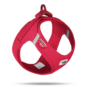 Curli Clasp Air-Mesh Vest Dog Harness Red - Mutts & Co.