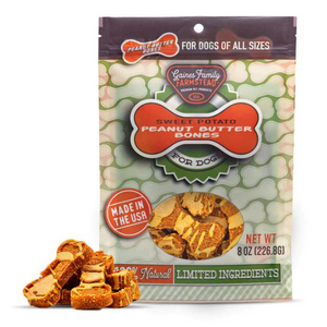 Gaines Family Farmstead Peanut Butter Coated Bones Dog Treats - Mutts & Co.