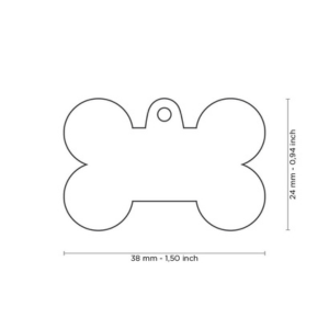 MyFamily Handmade Collection Bone Tag Rainbow - Mutts & Co.