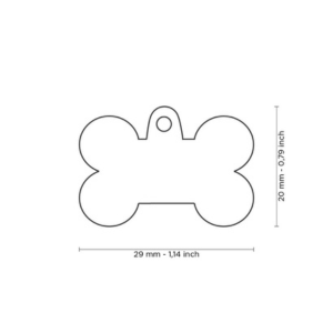 MyFamily Handmade Collection Bone Tag Rainbow - Mutts & Co.