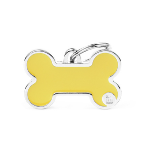 MyFamily Handmade Collection Bone Tag Yellow - Mutts & Co.