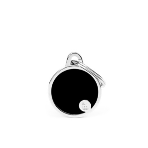 MyFamily Handmade Collection Circle Tag Black - Mutts & Co.