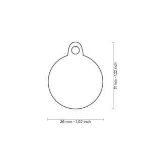 MyFamily Handmade Collection Circle Tag Pink - Mutts & Co.
