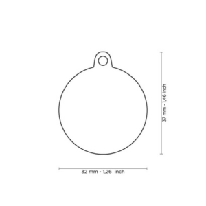 MyFamily Handmade Collection Circle Tag Rainbow - Mutts & Co.