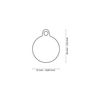 MyFamily Handmade Collection Circle Tag Pink - Mutts & Co.