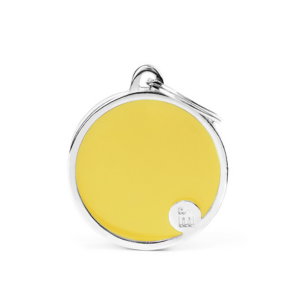 MyFamily Handmade Collection Circle Tag Yellow - Mutts & Co.