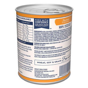 Natural Balance Limited Ingredient Diets Duck & Potato Formula Canned Dog Food 13oz - Mutts & Co.