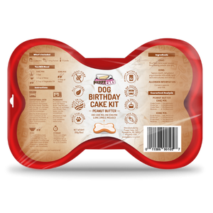 Puppy Cake Dog Birthday Cake Kit Peanut Butter - Mutts & Co.
