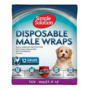 Simple Solution Disposable Male Wrap 12 ct - Mutts & Co.