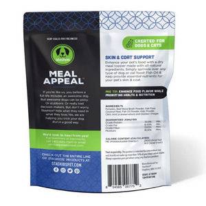 Stashios Meal Appeal Skin & Coat Topper For Dogs & Cats 4-oz - Mutts & Co.