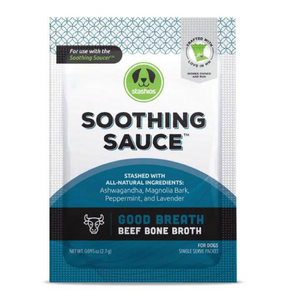 Stashios Soothing Sauce Good Breath Beef Flavor Powder Supplement for Dogs & Cats - Mutts & Co.