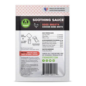 Stashios Soothing Sauce Good Breath Chicken Flavor Powder Supplement for Dogs & Cats - Mutts & Co.