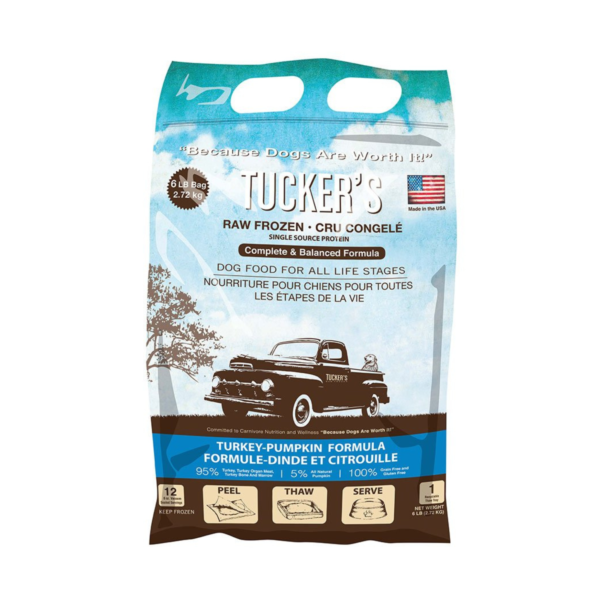 Tucker's® Raw Frozen Turkey & Pumpkin Formula Food for Dogs - Mutts & Co.