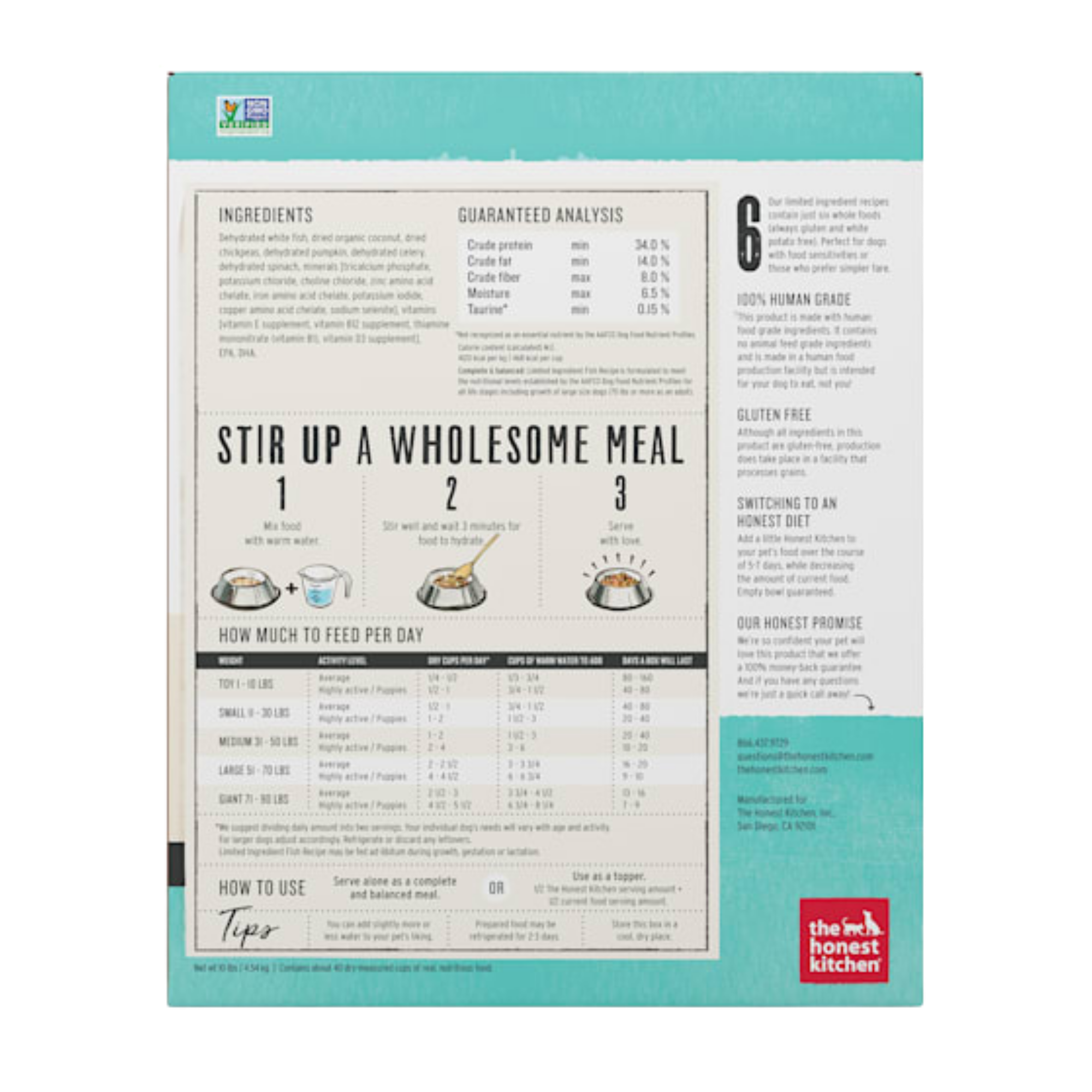 The Honest Kitchen Grain Free Limited Ingredient Fish Recipe Dehydrated Dog Food - Mutts & Co.