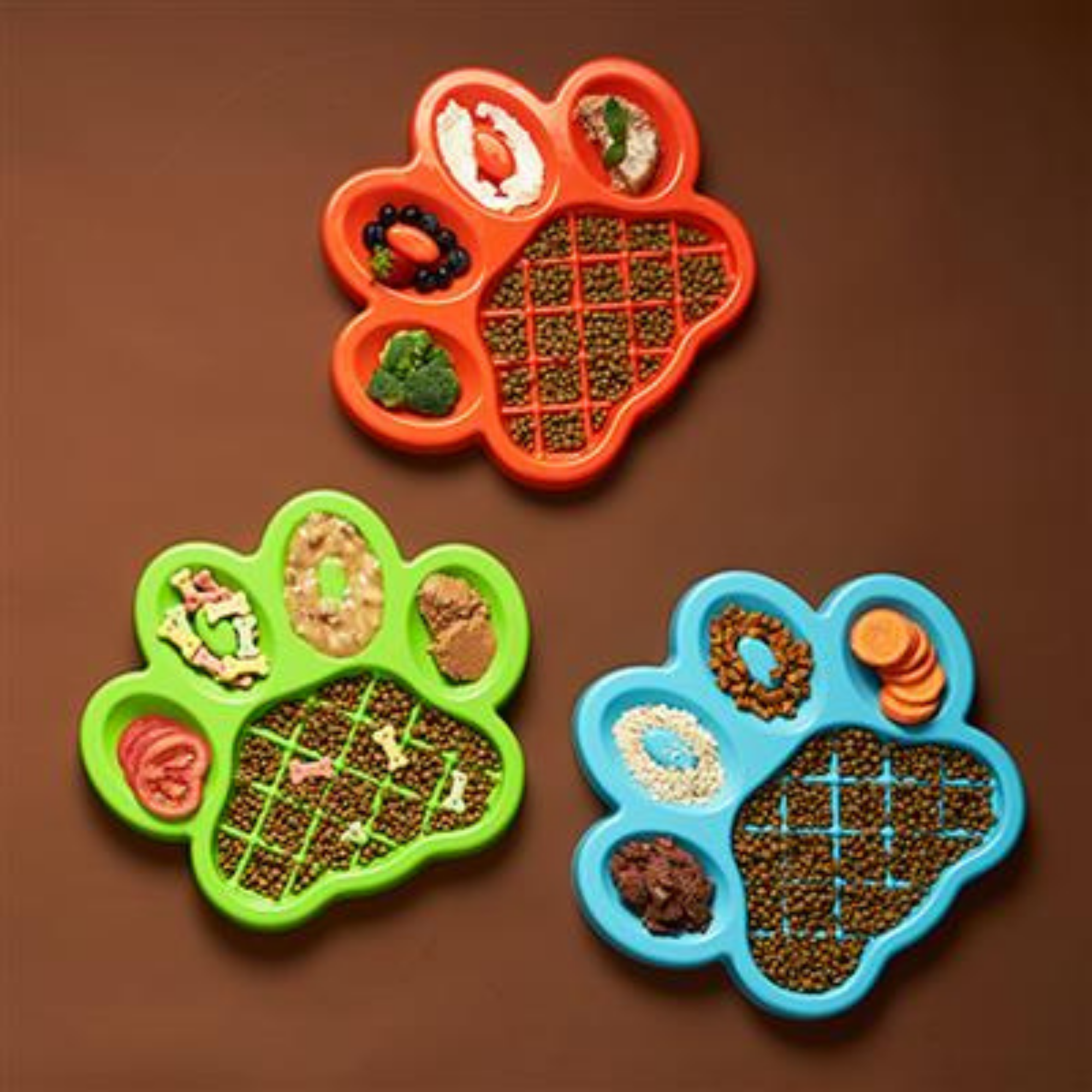Poochie Pets PAW Slow Feeder Orange - Mutts & Co.