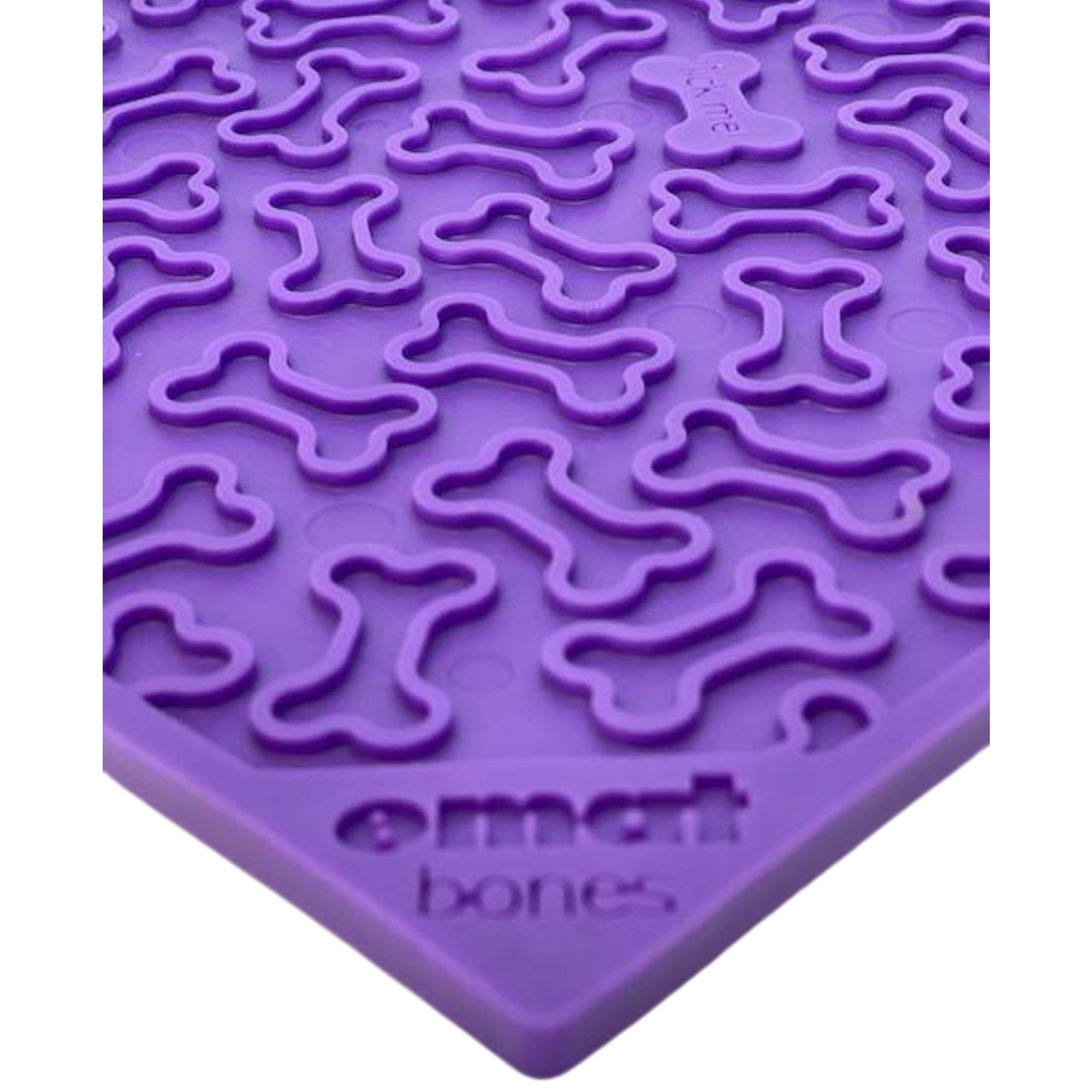 SodaPup Enriching Lick Mat Bones Large Purple - Mutts & Co.