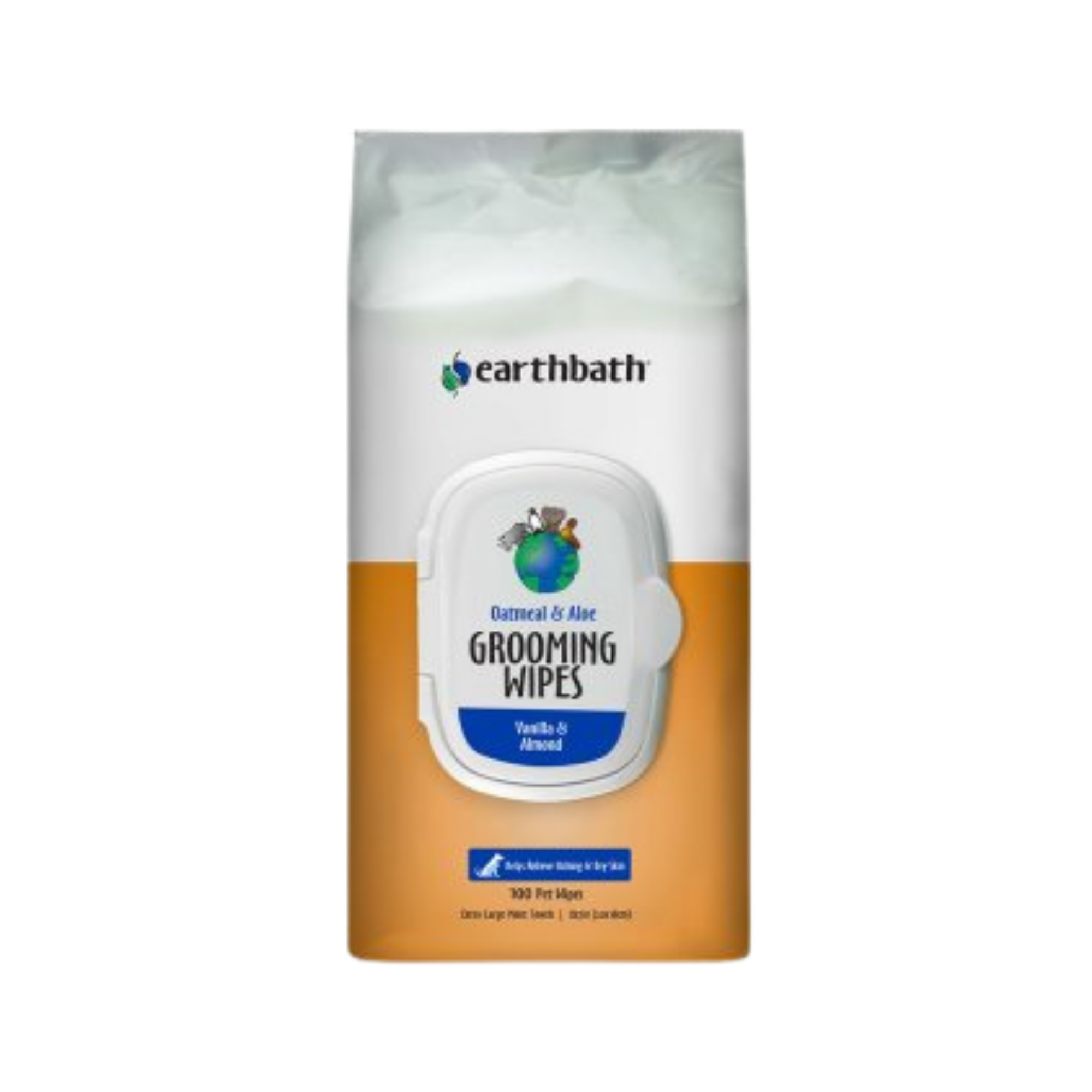 Earthbath Oatmeal & Aloe Grooming Wipes Vanilla & Almond - Mutts & Co.