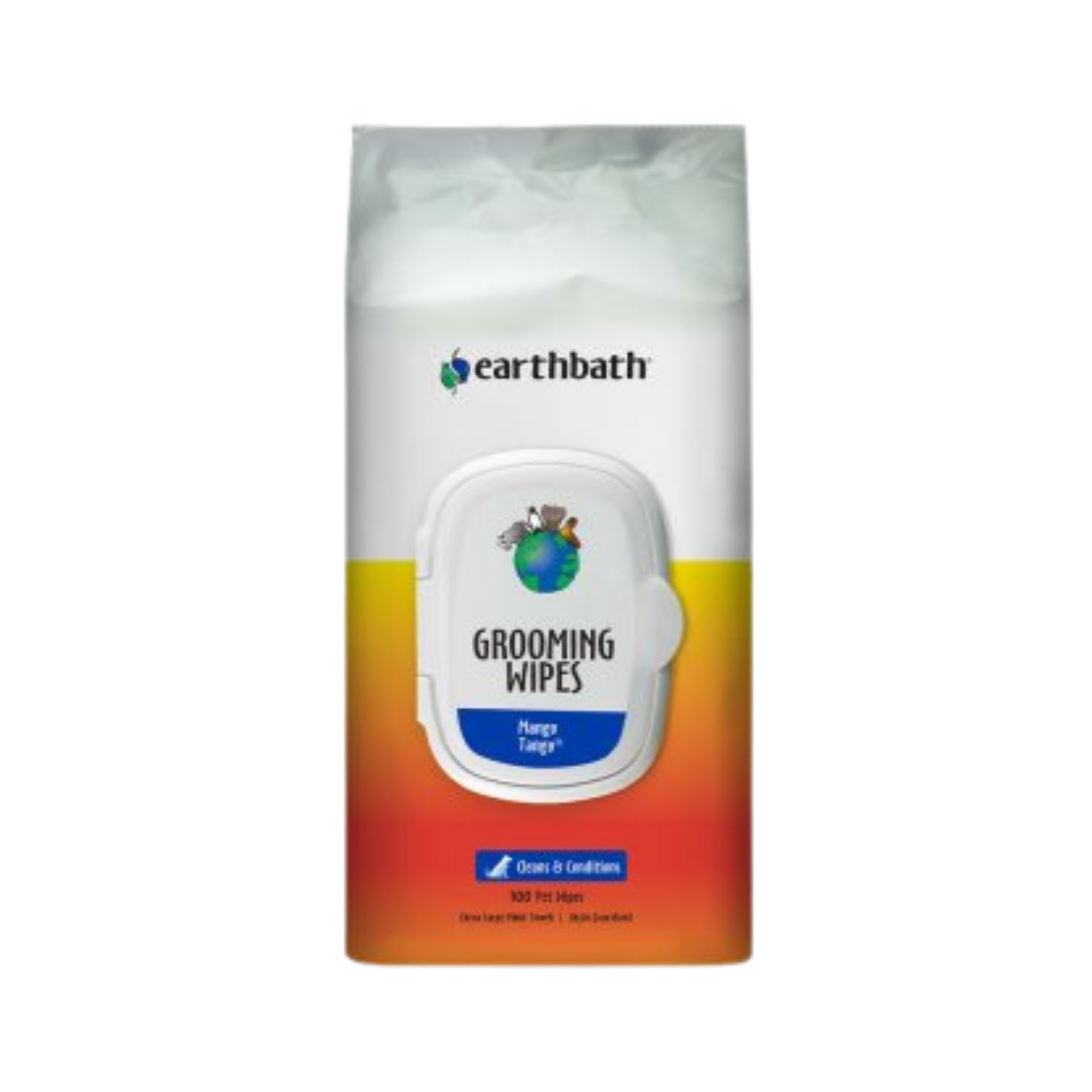 Earthbath Mango Tango Grooming Wipes for Dogs & Cats, 100 count - Mutts & Co.