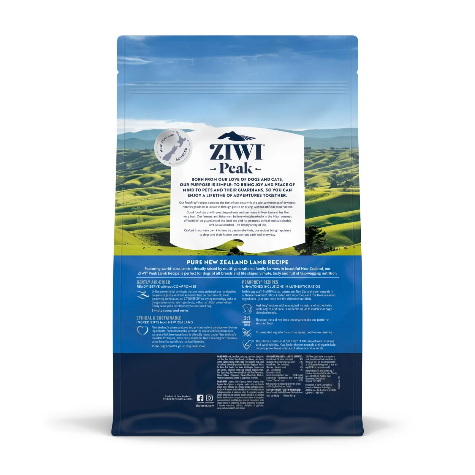 ZiwiPeak Daily-Dog Lamb Cuisine Air-Dried Dog Food - Mutts & Co.