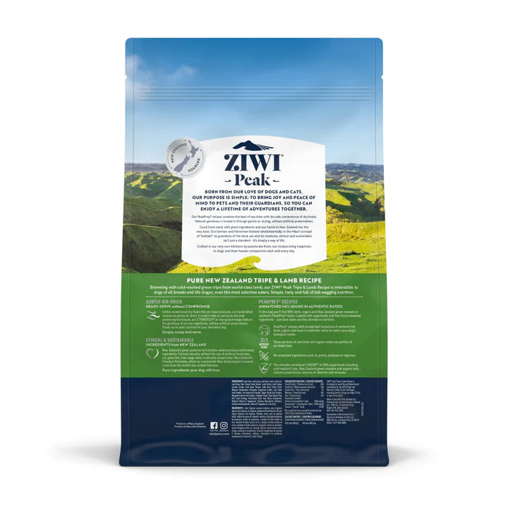 ZiwiPeak Daily-Dog Tripe & Lamb Cuisine Air-Dried Dog Food - Mutts & Co.