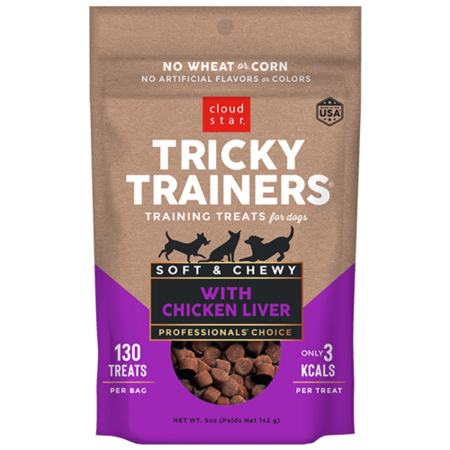 Cloud Star Chewy Tricky Trainers Liver Flavor Dog Treats - Mutts & Co.