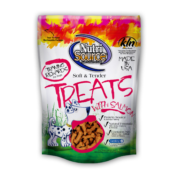 NutriSource Soft & Tender Salmon Dog Treats, 6-oz bag - Mutts & Co.