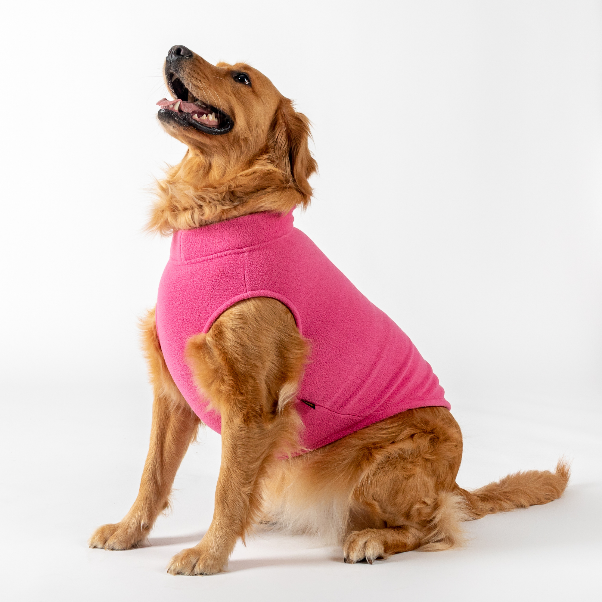 Gooby Stretch Fleece Vest Pink - Mutts & Co.