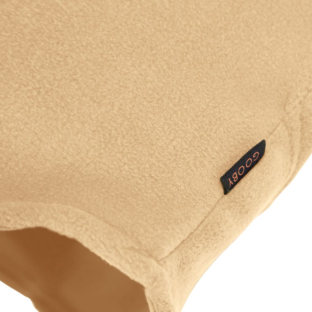 Gooby Stretch Fleece Vest Sand - Mutts & Co.